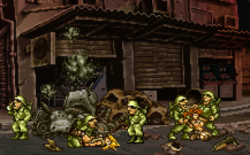 Metal slug Pixel art cover