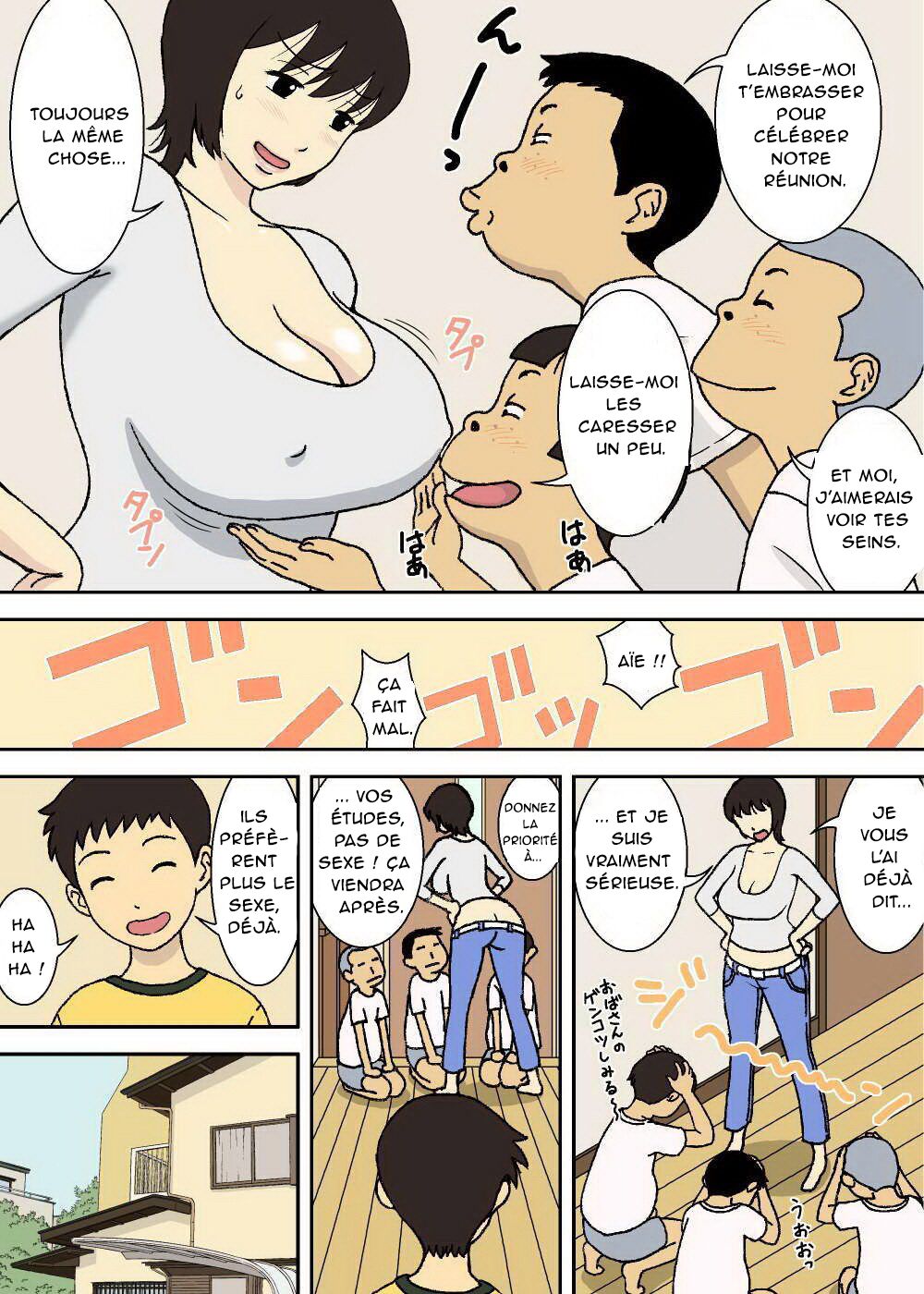 Warugaki to Kyonyuu Mama | Des garçons coquins et une mère aux énormes seins page 4 full