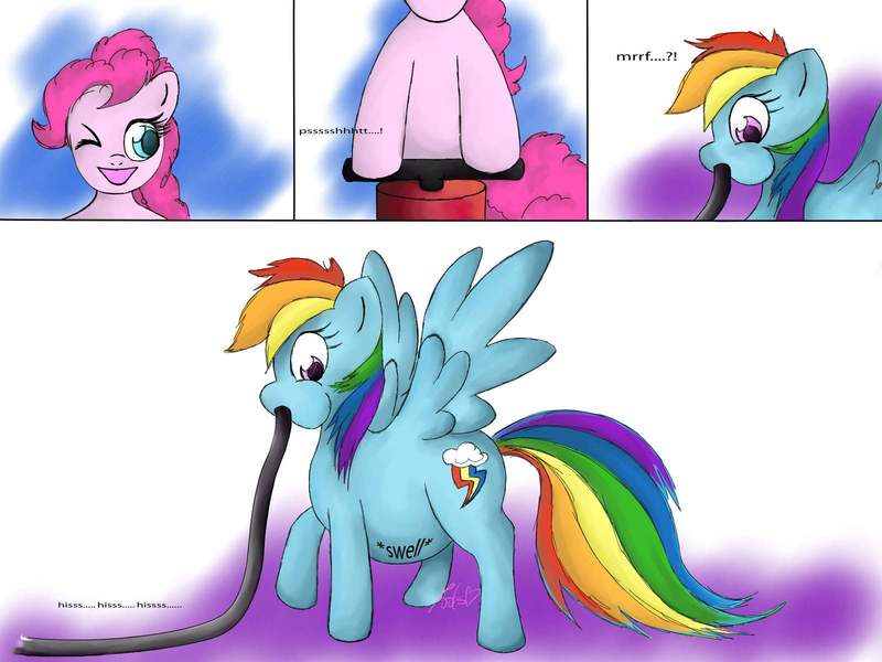 Rainbow dash belly inflation page 1 full