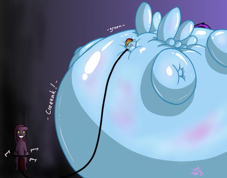 Rainbow dash belly inflation page 6 full